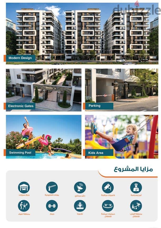 Owns a 108 sqm, 3-room apartment with a wonderful view of swimming pools and a fountain in a complex with full services, delivery within 11 months and 3