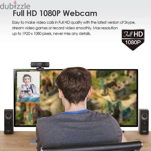 Ausdom FHD 1080p webcam 1