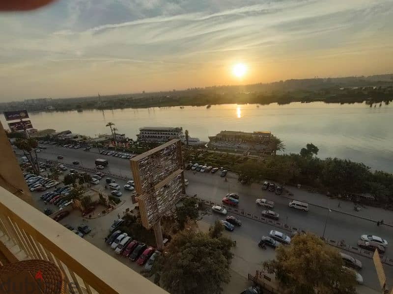 شقة بانوراما على النيل  للايجار مفروش بكورنيش المعادي 2
