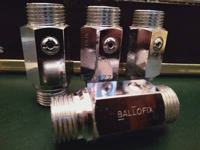 محبس غاز Ballofix نيكل كروم . Made in England سعر المحبس الواحد 450