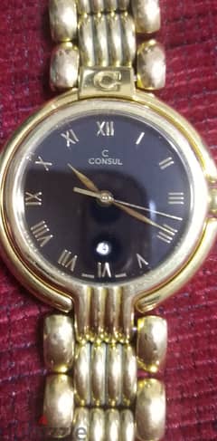 ساعة سويسرى ماركة consul vintage 0