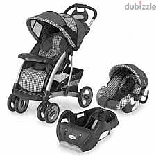 Graco Travel System (Stroller + Car Seat) وارد الخارج استعمال بسيط