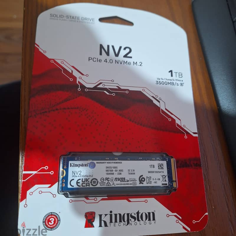 Kingston NV2 NVMe PCIe 4.0 SSD 1TB G 2