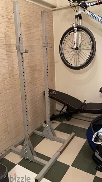 Weight Bar Rack Gym Storage 0