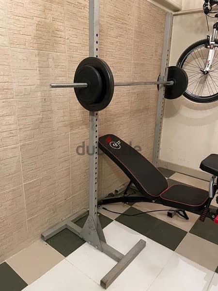 Weight Bar Rack Gym Storage 1