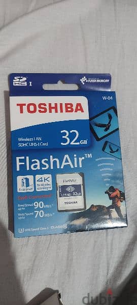 Flash Air memory card wifi new gen w-04 toshiba 32gb - Camera