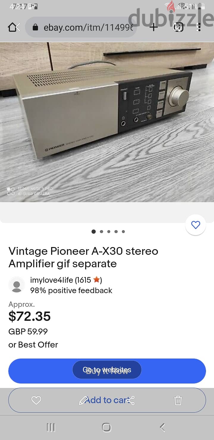 Pioneer AX 30 stereo amp 6