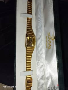 ORIGINAL watch JOVIAL 22k gold plated