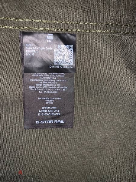 G star raw Airblase Jacket For Men Size Large Used about 3 times only 7