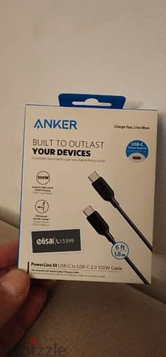 Anker USB-c to USB-c 100W Cable 0