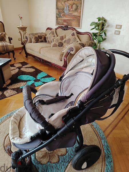 Tutti zippy stroller and car seat from abroad طقم سترولر و كار سيت 6