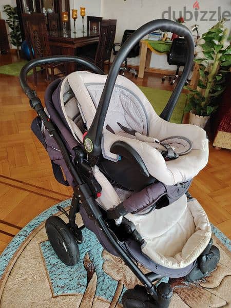 Tutti zippy stroller and car seat from abroad طقم سترولر و كار سيت 7