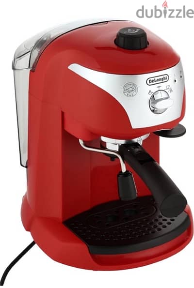 Delonghi ec221 r pump espresso and coffee machine 1.4 l red