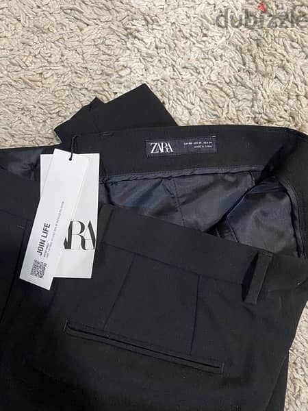 Zara  black suit trouser / بنطلون بدلة زارا اسود 3