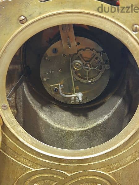 ساعة برونز أوربي شغل قديم حجم كبير 11