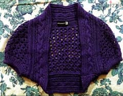 Glitterally Crochet Knitted Bolero Cardigan
