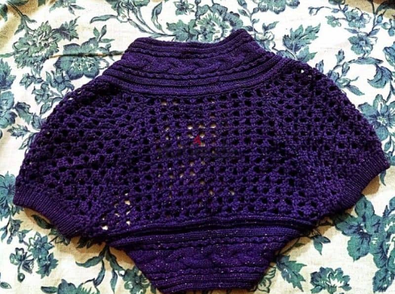 Glitterally Crochet Knitted Bolero Cardigan 1
