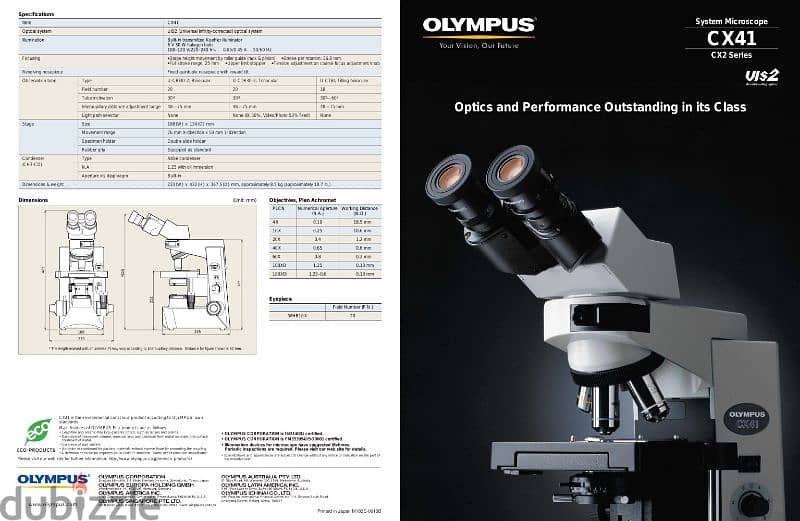 مكيروسكوب OLYMPUS CX41 3