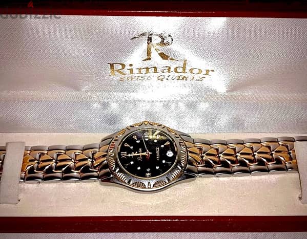 Swiss Quartz Rimador 22K Gold Plated 2109 PR. Men s