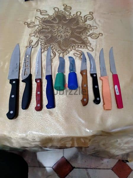 مجموعة سكاكين استلس مقاسات 1