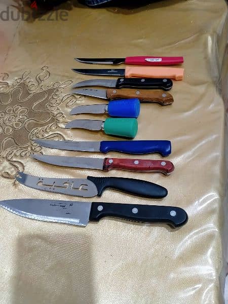 مجموعة سكاكين استلس مقاسات 2