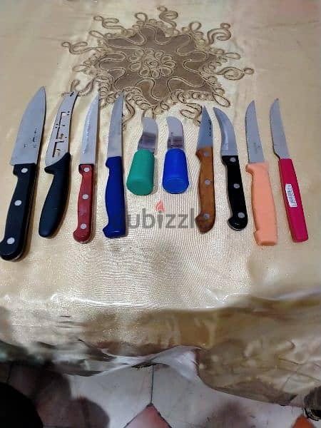 مجموعة سكاكين استلس مقاسات 3