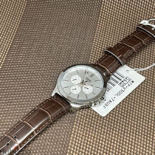 brown casio watch 2