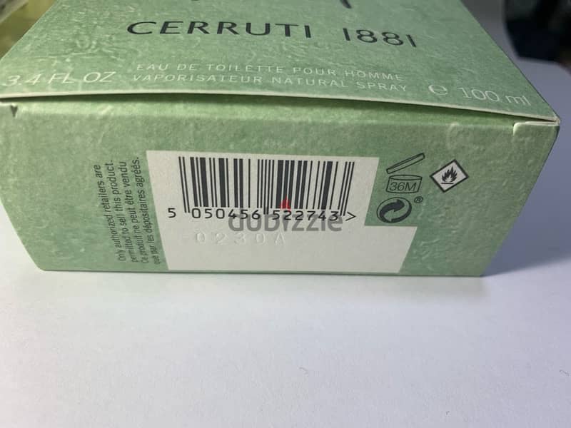 CERRUTI 1881 EDT for men original 100 ml 1