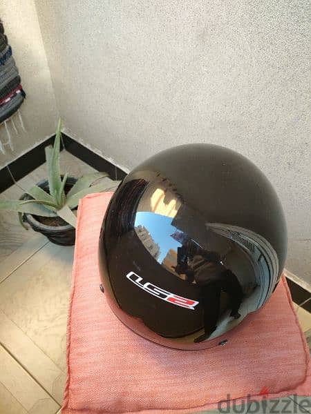 helmet  for sale LS2 half face black in rare condition 0