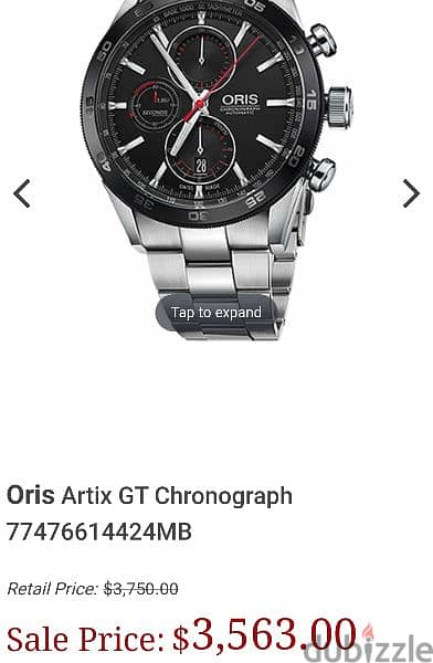 Oris Artix Automatic Chronograph New Watch 16