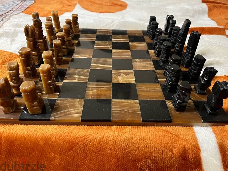 Marble Chess Antique شطرنج رخام انتيك نادر 2