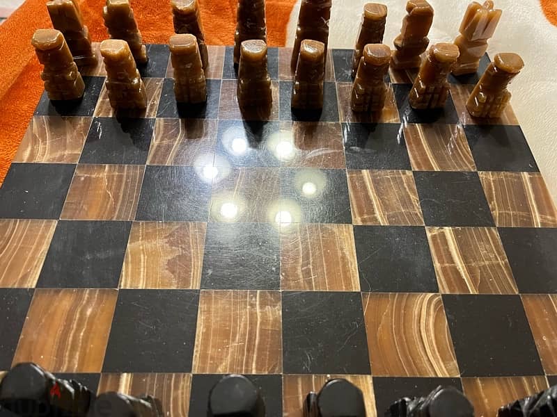 Marble Chess Antique شطرنج رخام انتيك نادر 4