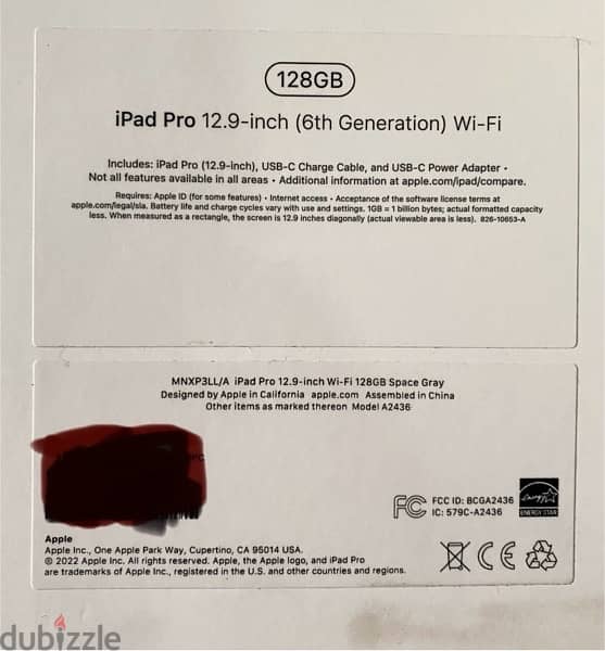 iPad Pro 6th generation, WiFi 3