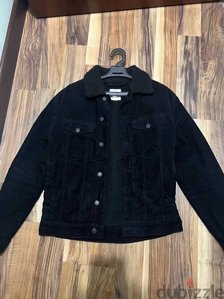 H&M Original Black denim Jacket Size:small 1