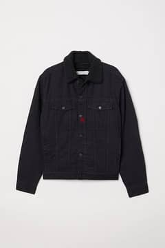 H&M Original Black Denim Jacket Size:small