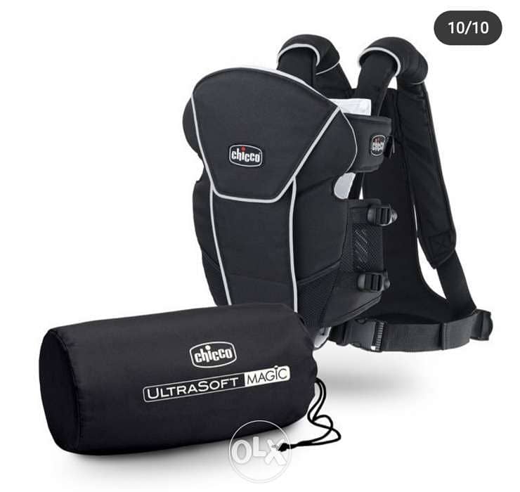 Chicco ultrasoft baby carrier-black حامله اطفال 3