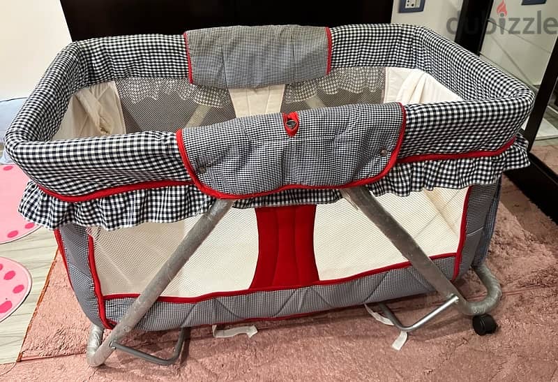 Large steel baby crib from Lovely سرير بيبى معدن كبير من لافلى لاند 7
