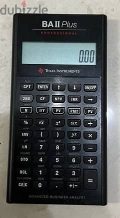 Texas Instruments BA II Plus Financial Calculator for CFA Exam. 0