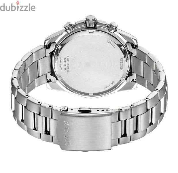 New Citizen Men's Chronograph Quartz Stainless Steel Watch-AN8201-57L 3