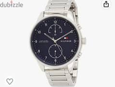 Tommy Hilfiger Chase Men's Blue Dial Stainless Steel Band Watch 0