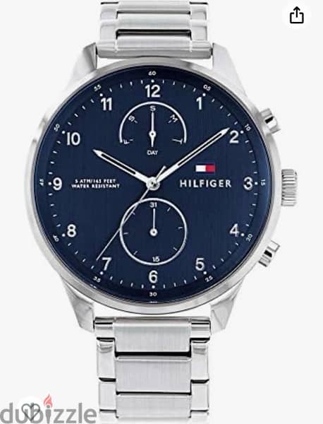 Tommy Hilfiger Chase Men's Blue Dial Stainless Steel Band Watch 1
