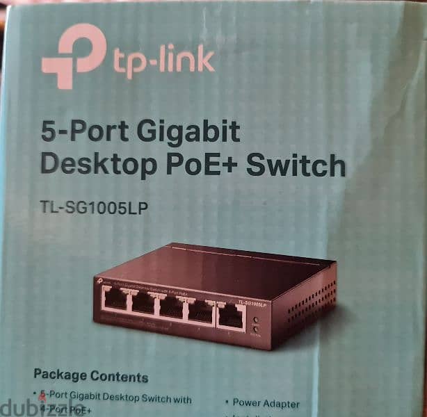 tp link 5-Port Gigabit
Desktop PoE+ Switch 1
