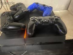 ps4 fat with 4 controllers and fc24