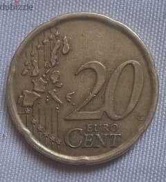 20 يورو سينت اسباني 0