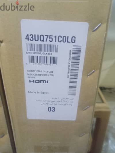 شاشة LG كسر زيرو 43 بوصة سمارت فور كيه