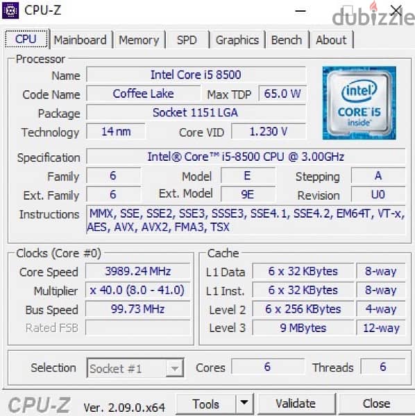 Gaming pc intel i5 8500 | 100% condition | 4