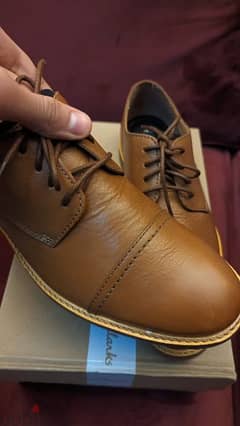 Original Clarks shoes size 41.5 with box