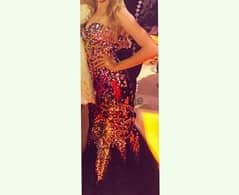 couture dress for prom/ engagement with Swarovski crystals 0
