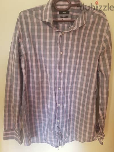 hUGO BOSS SHirts قمصان  medium