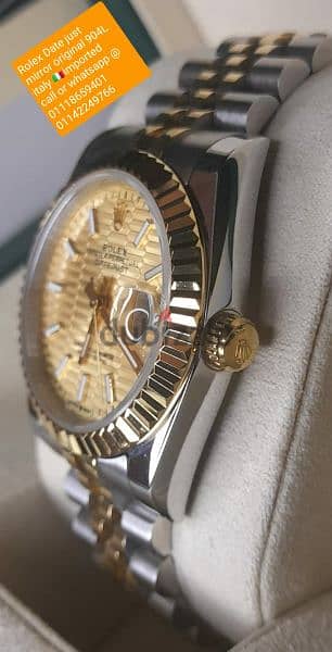Rolex Swiss watch_date just   and /day just 38mm  mirror original 3